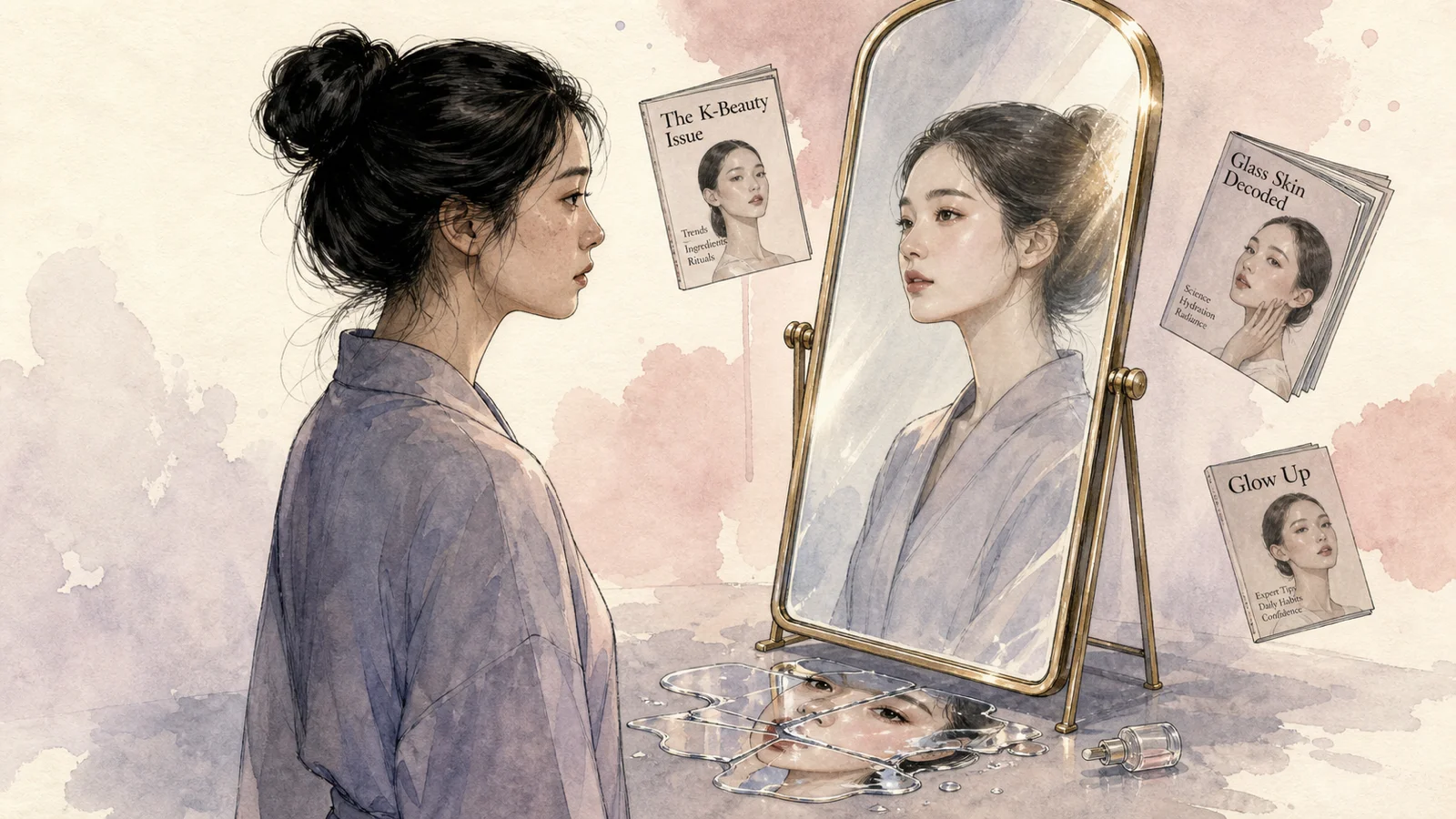 玻璃肌變全球主流了。然後我們亞洲女生反而更焦慮