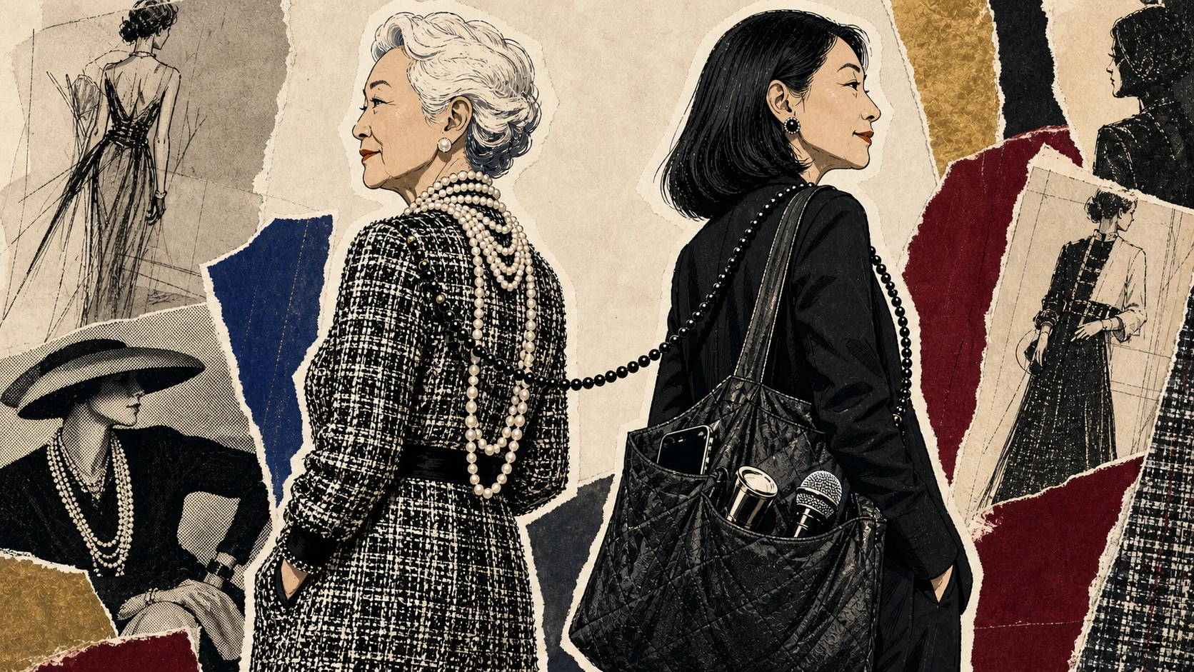 母親的 Chanel 黑珠鍊到了女兒身上,每次戴都會斷